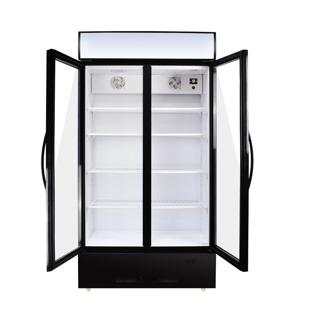 800L Glass Door Cooler Glass Door Beverage Cooler Commercial Display Fridge